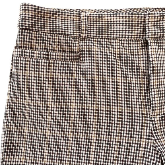 Banana Republic cropped skinny pants with stretch in brown plaid - Picture 7 of 12